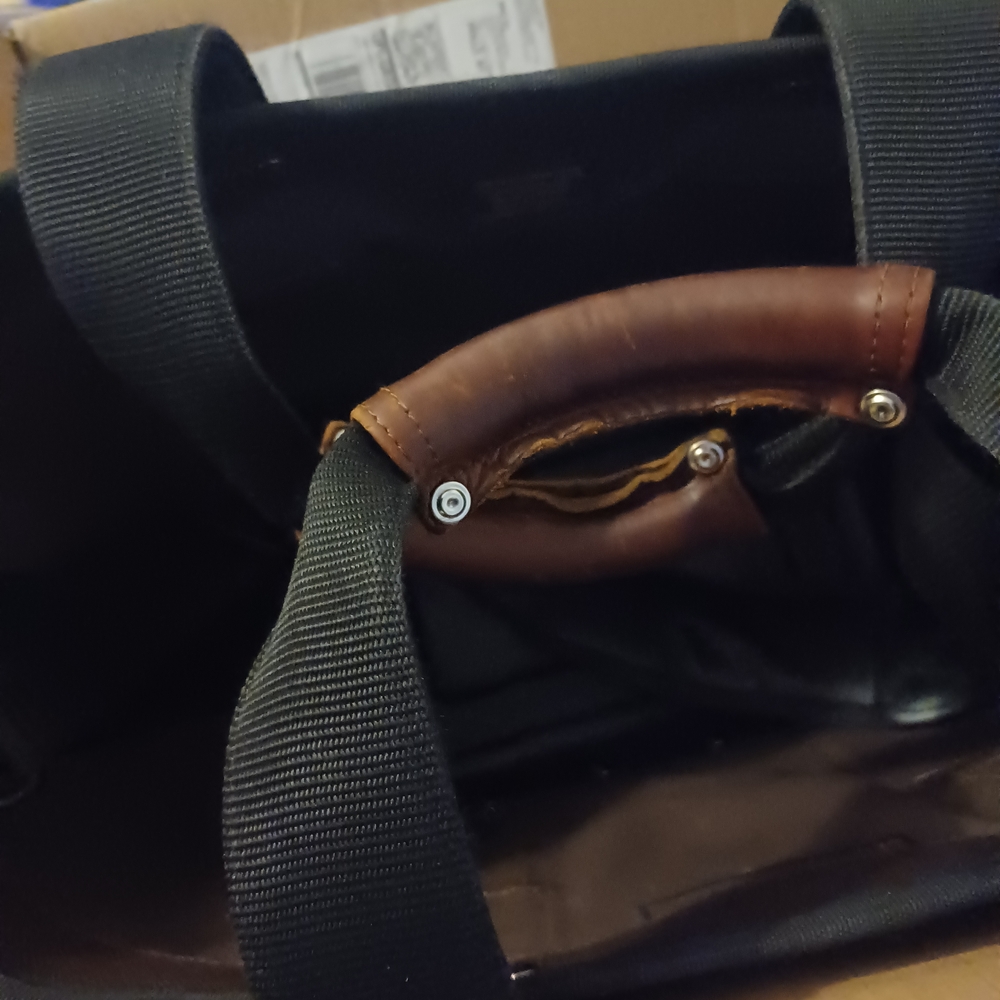 Stylish Black and Brown Men's Tool Bag